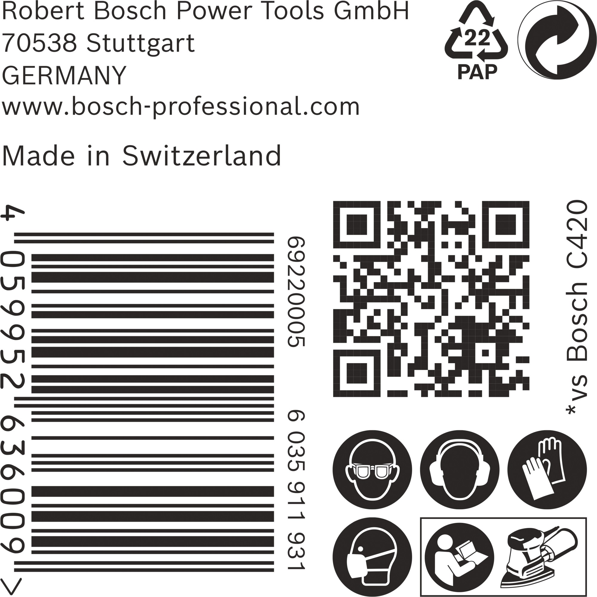 Hoja de lija EXPERT C470 de 102 x 62/93 mm, G 180, 50 unidades
