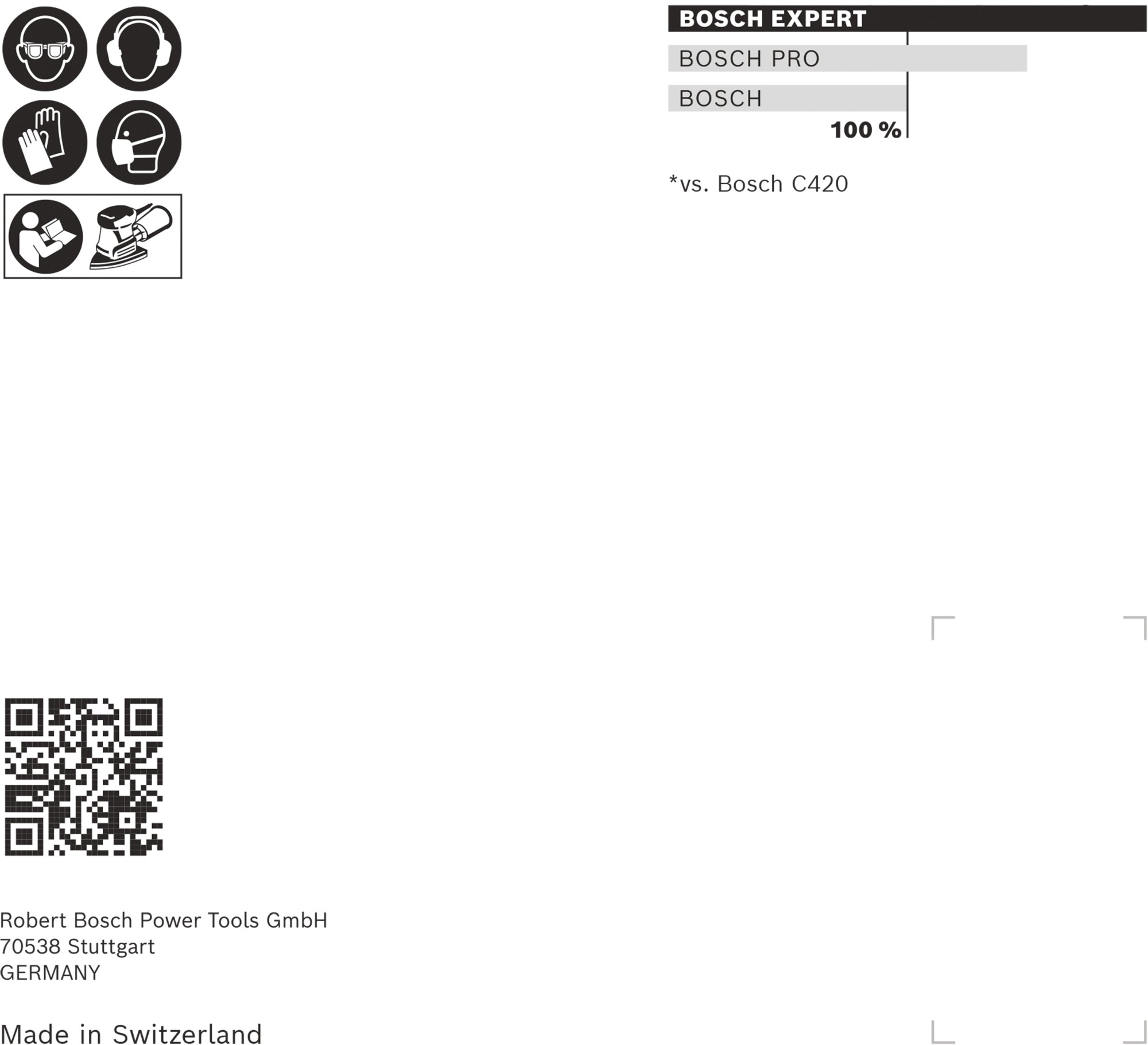 Hoja de lija EXPERT C470 de 102 x 62/93 mm, G 240, 10 unidades