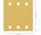 Hoja de lija EXPERT C470 de 115 x 107 mm, G 80, 50 unidades