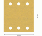 Hoja de lija EXPERT C470 de 115 x 107 mm, G 180, 50 unidades