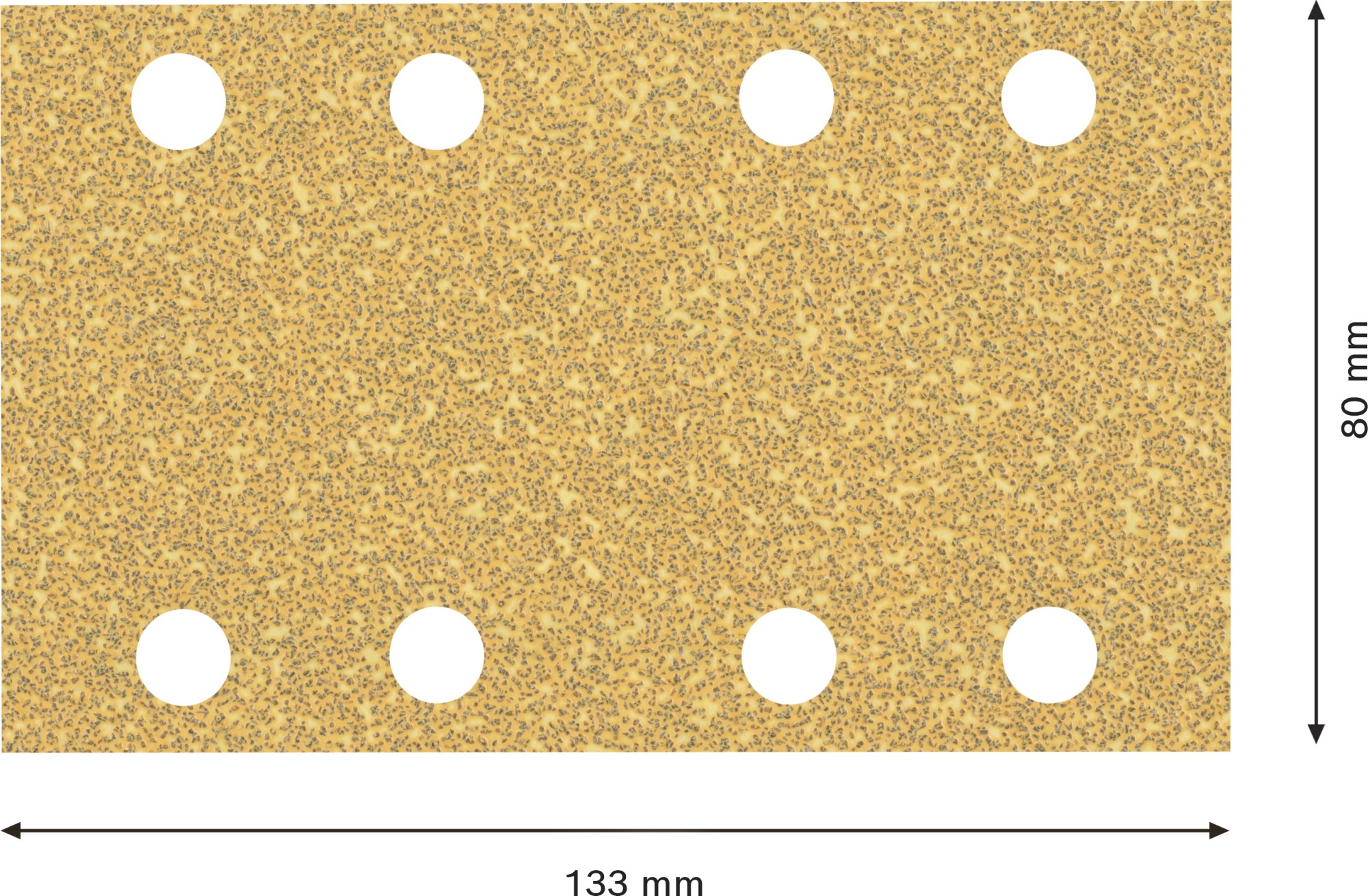 Hoja de lija EXPERT C470 de 80 x 133 mm, G 40, 50 unidades