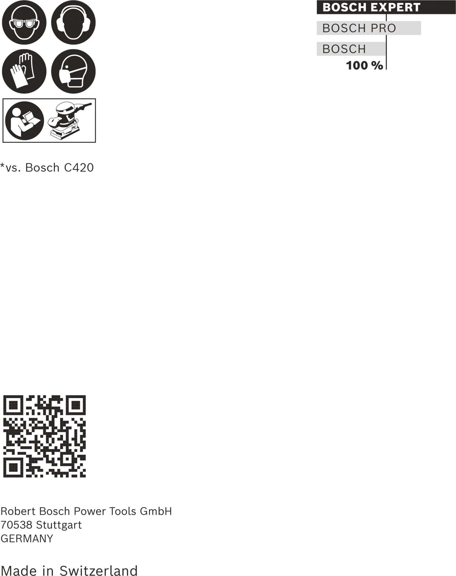 Set de hojas de lija EXPERT C470 de 80 x 133 mm, G 60/120/180, 10 unidades