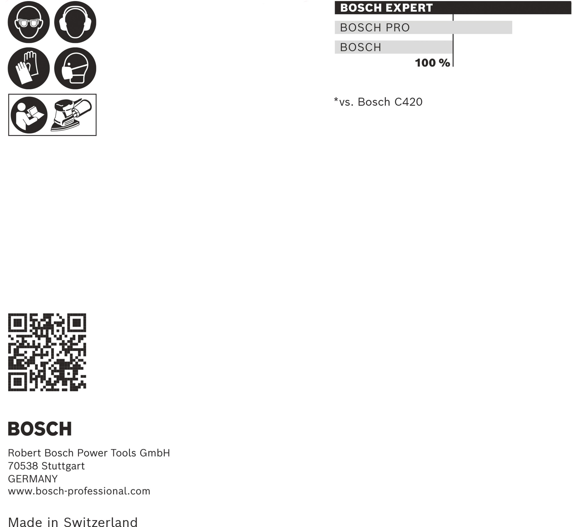 Set de hojas de lija EXPERT C470 de 100 x 150 mm G 60/120/180, 10 unidades