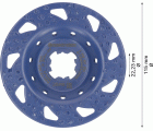 Cabeza de desbaste de carbide EXPERT Multi Material gruesa, plana, X-LOCK, 115 mm, 22,23 mm