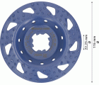 Cabeza de desbaste de carbide EXPERT Multi Material gruesa, inclinada, X-LOCK, 115 mm, 22,23 mm