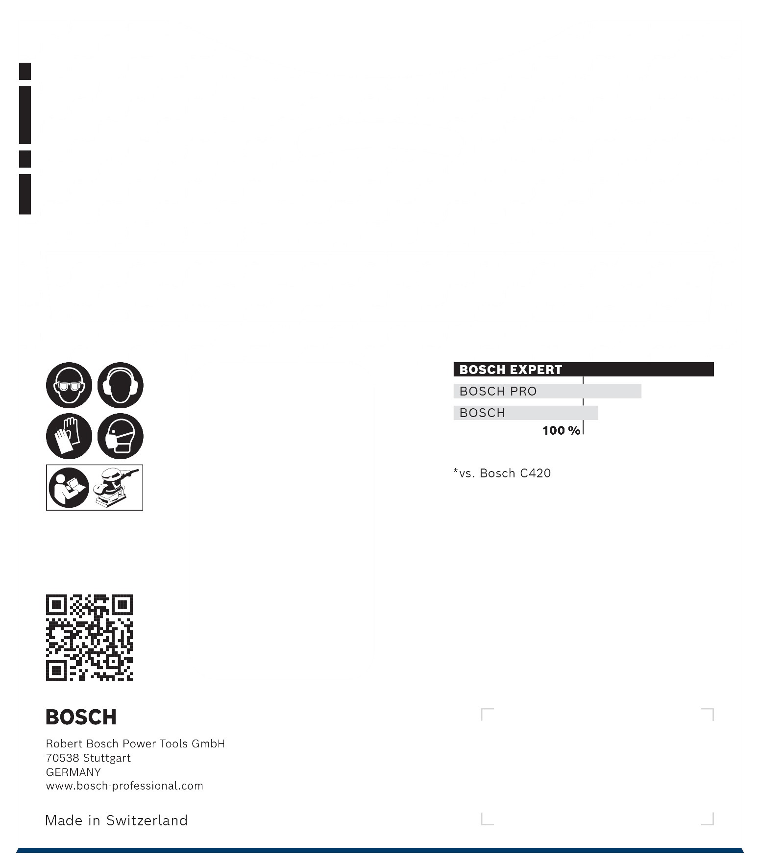 Malla de lija EXPERT M480 de 115 x 107 mm, G 180, 10 uds.