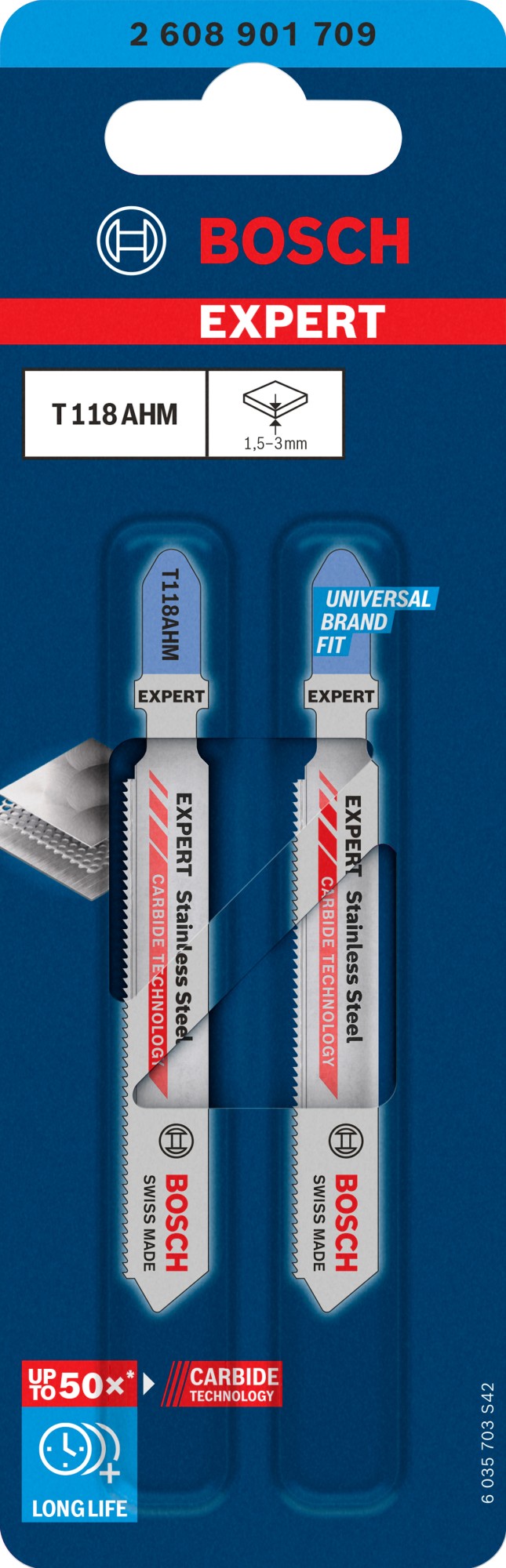 Hoja de sierra de calar EXPERT Tough Metal thin T118AHM, 2 uds.