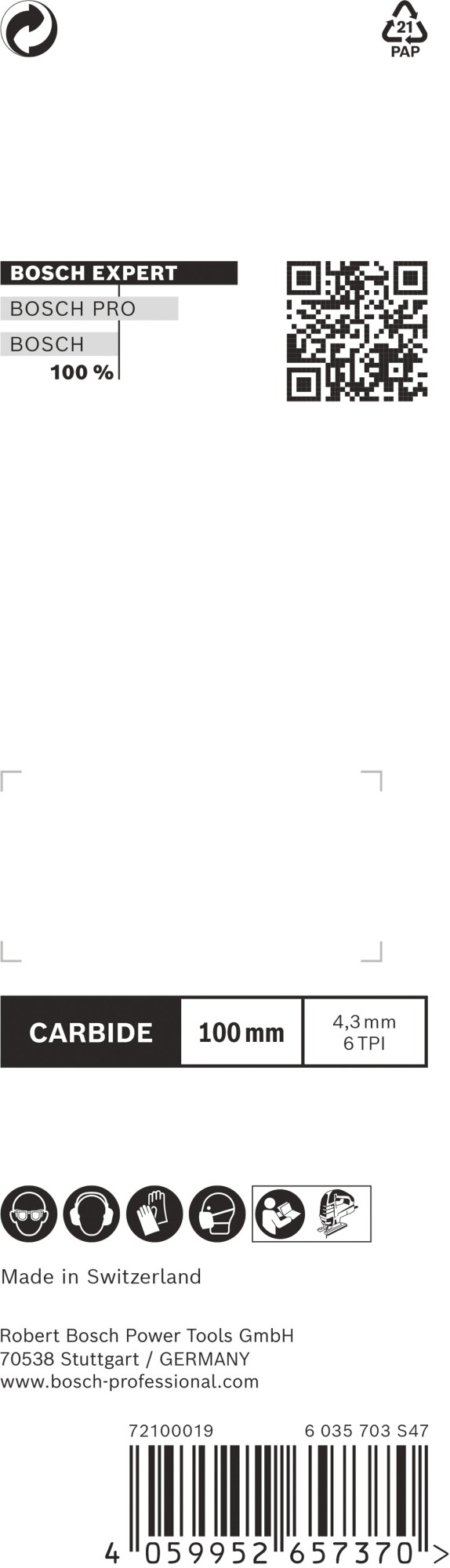 Hoja de sierra de calar EXPERT Fiber Plaster T141HM, 2 uds.