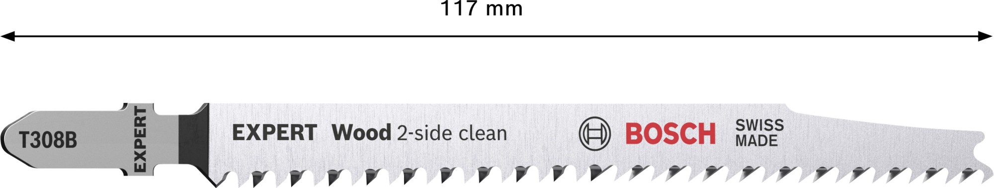 Hoja de sierra de calar EXPERT Wood 2-side clean T308B, 2 uds.