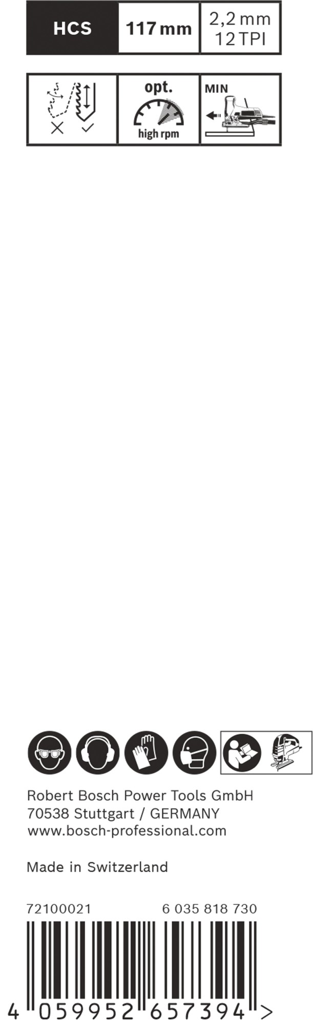 Hoja de sierra de calar EXPERT Wood 2-side clean T308BO, 2 uds.