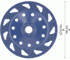 Cabeza de desbaste de carbide EXPERT Multi Material media, plana, 180 mm, 22,23 mm