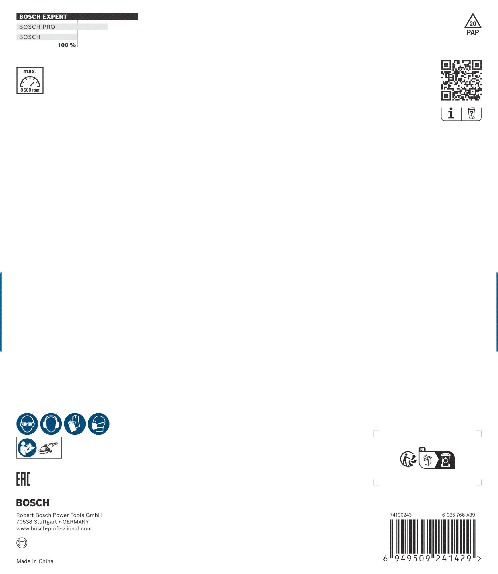 Cabeza de desbaste de carbide EXPERT Multi Material gruesa, inclinada, 180 mm, 22,23 mm