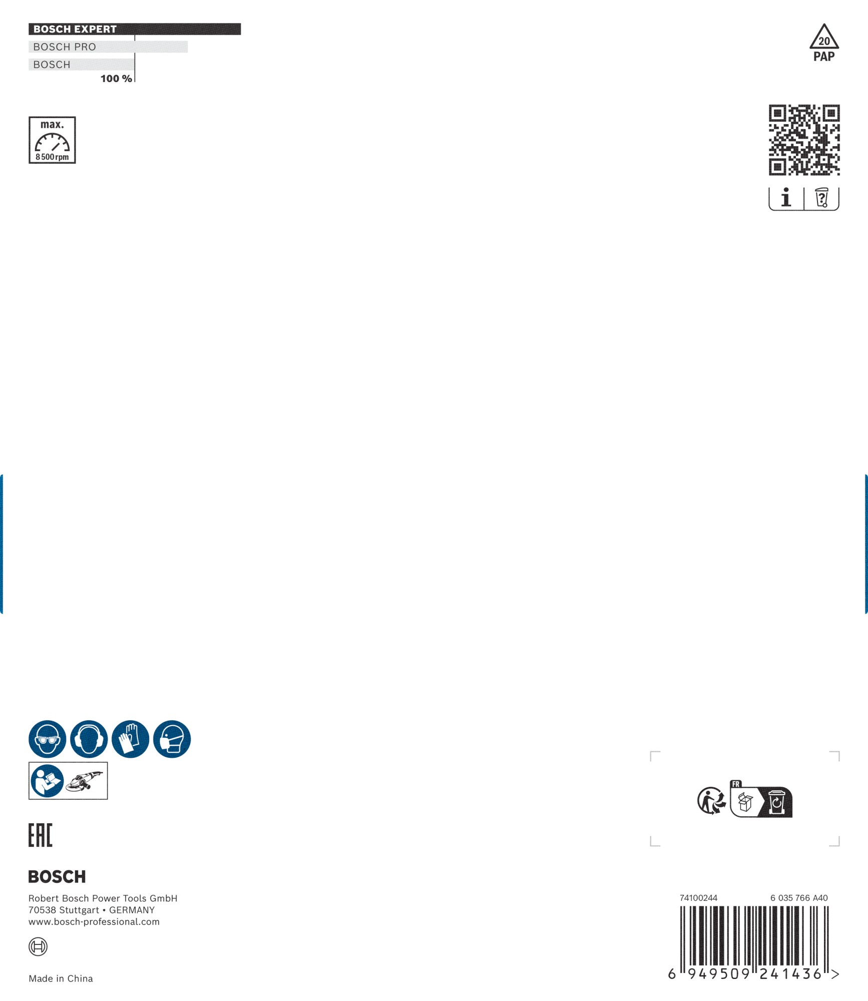 Cabeza de desbaste de carbide EXPERT Multi Material media, inclinada, 180 mm, 22,23 mm