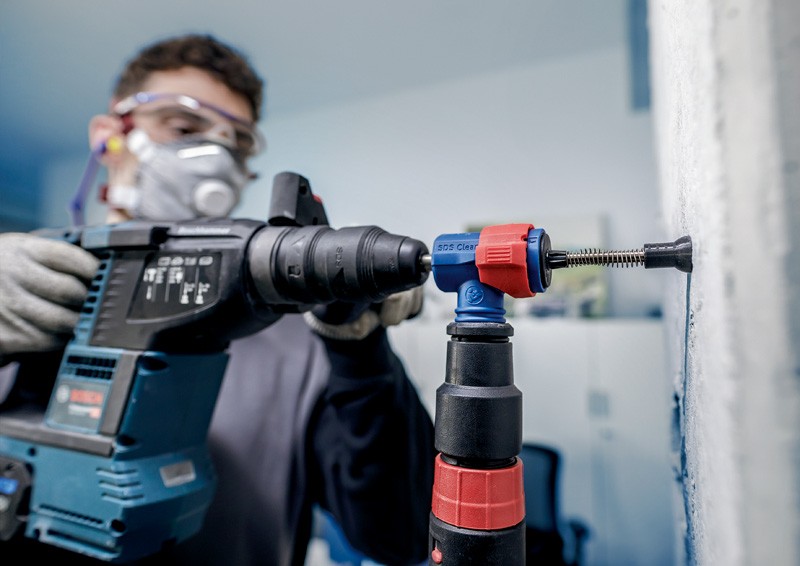 Set de brocas para martillo EXPERT SDS Clean plus-8X de 10 x 100 x 225