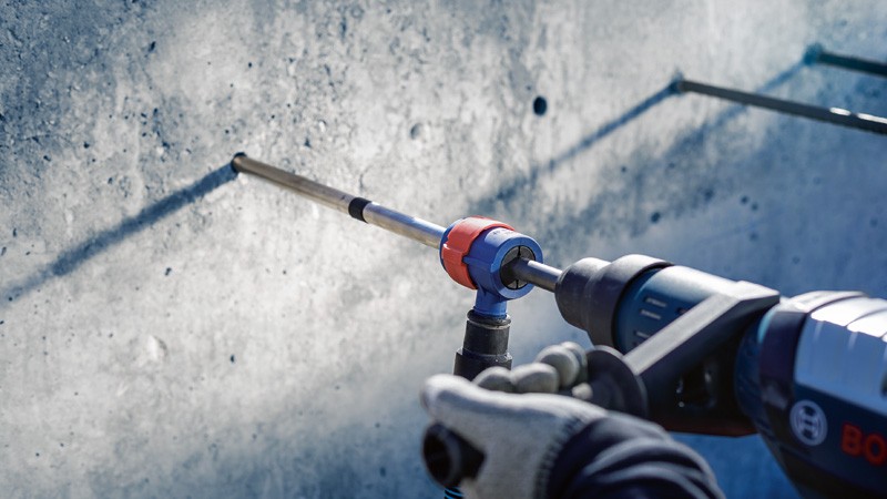 Set de brocas para martillo EXPERT SDS Clean max-8X de 28 x 400 x 650