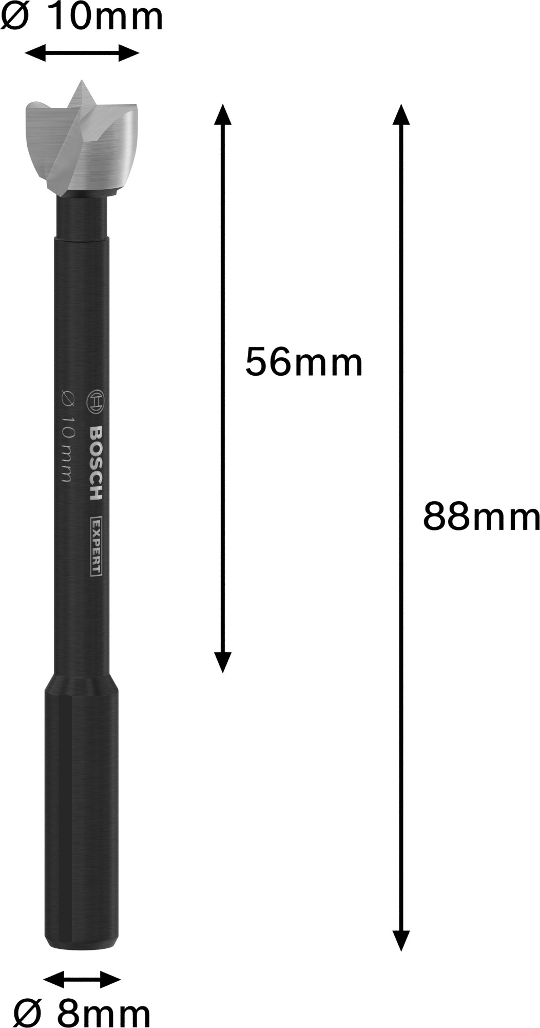 Broca Forstner EXPERT Wood, 10 mm