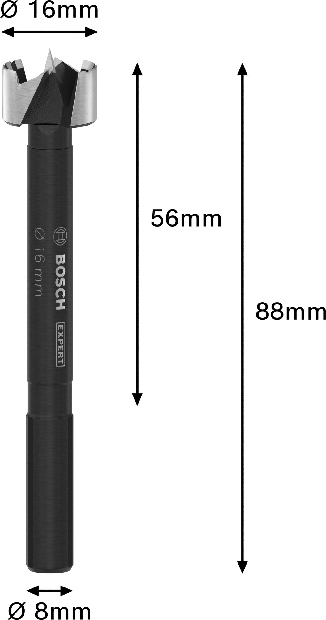 Broca Forstner EXPERT Wood, 16 mm