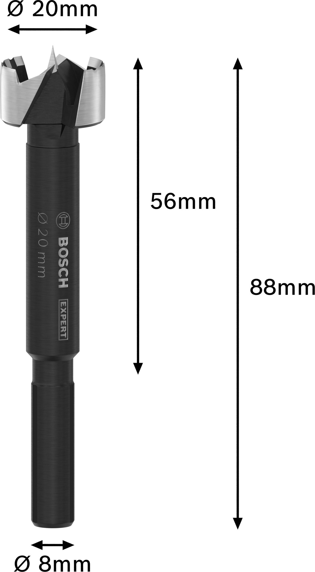 Broca Forstner EXPERT Wood, 20 mm