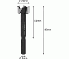 Broca Forstner EXPERT Wood, 22 mm