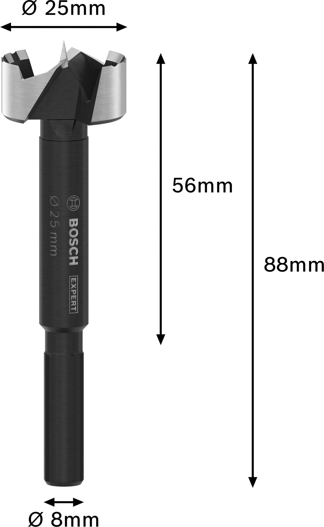 Broca Forstner EXPERT Wood, 25 mm