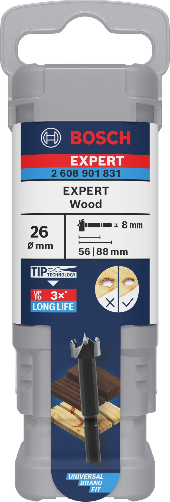 Broca Forstner EXPERT Wood, 26 mm