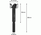 Broca Forstner EXPERT Wood, 27 mm
