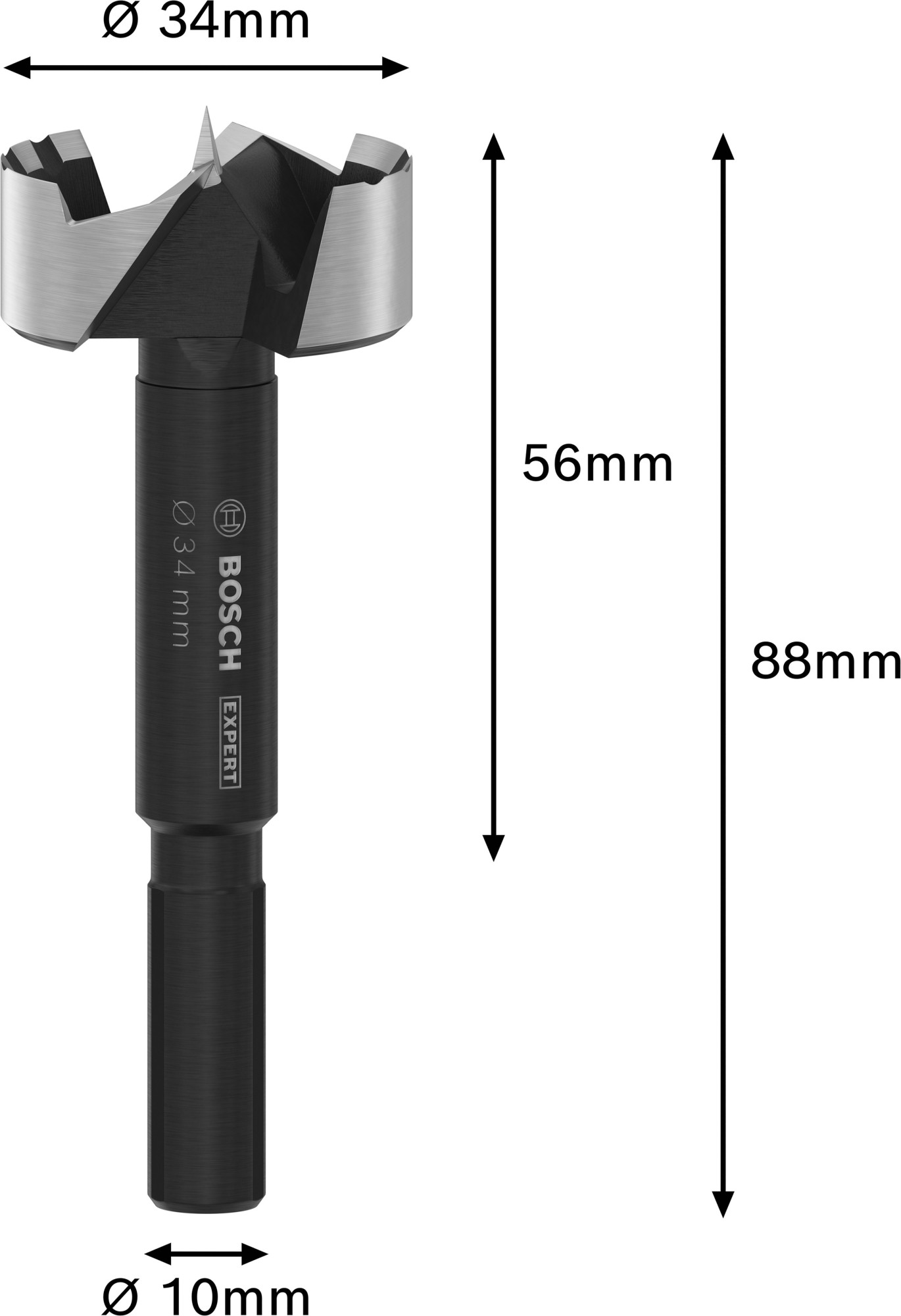 Broca Forstner EXPERT Wood, 34 mm