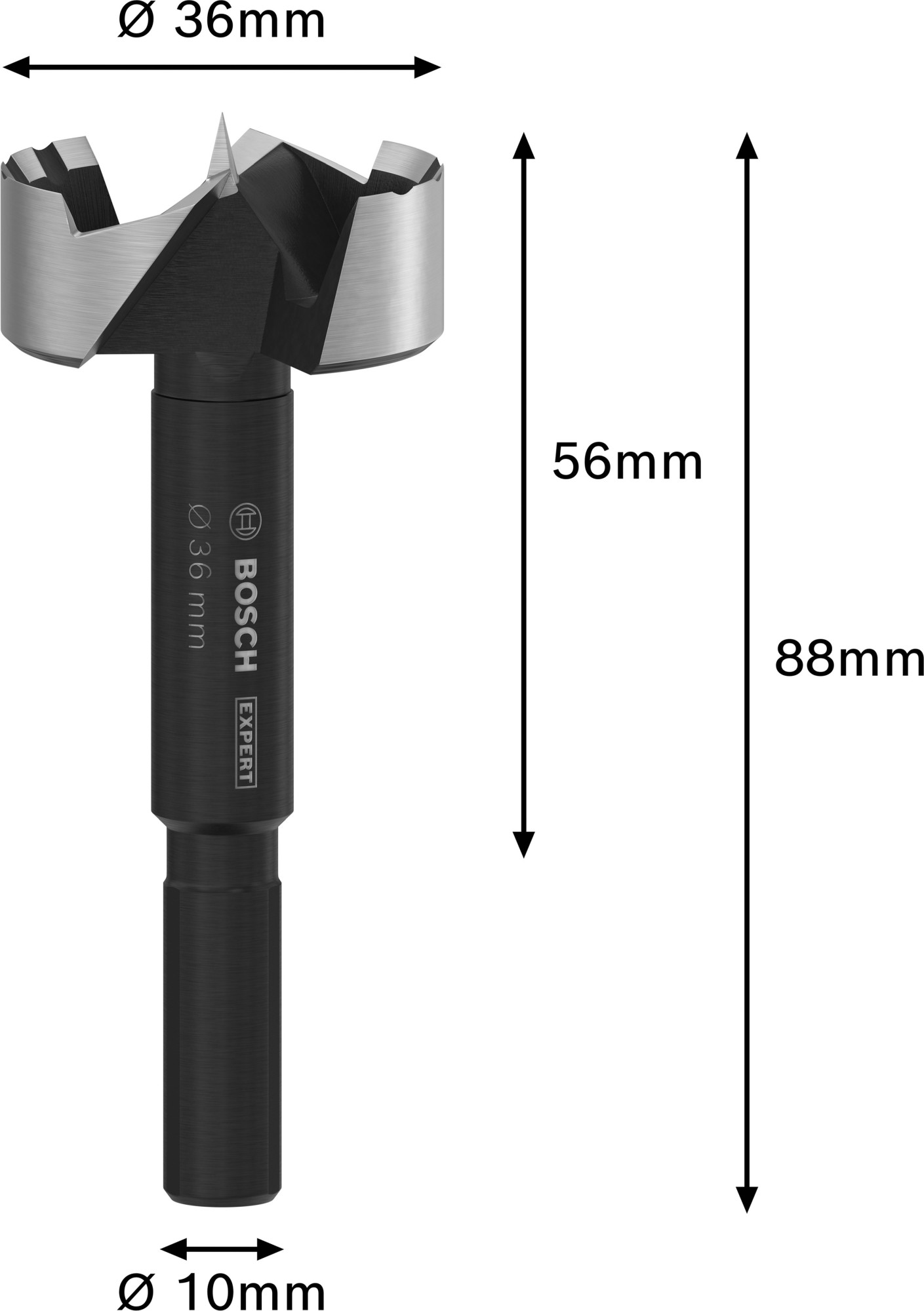 Broca Forstner EXPERT Wood, 36 mm
