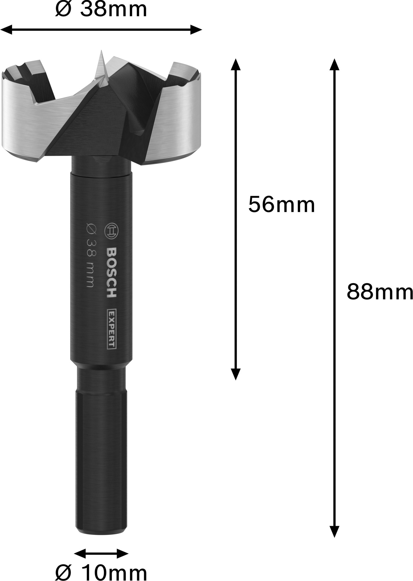 Broca Forstner EXPERT Wood, 38 mm