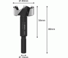 Broca Forstner EXPERT Wood, 40 mm