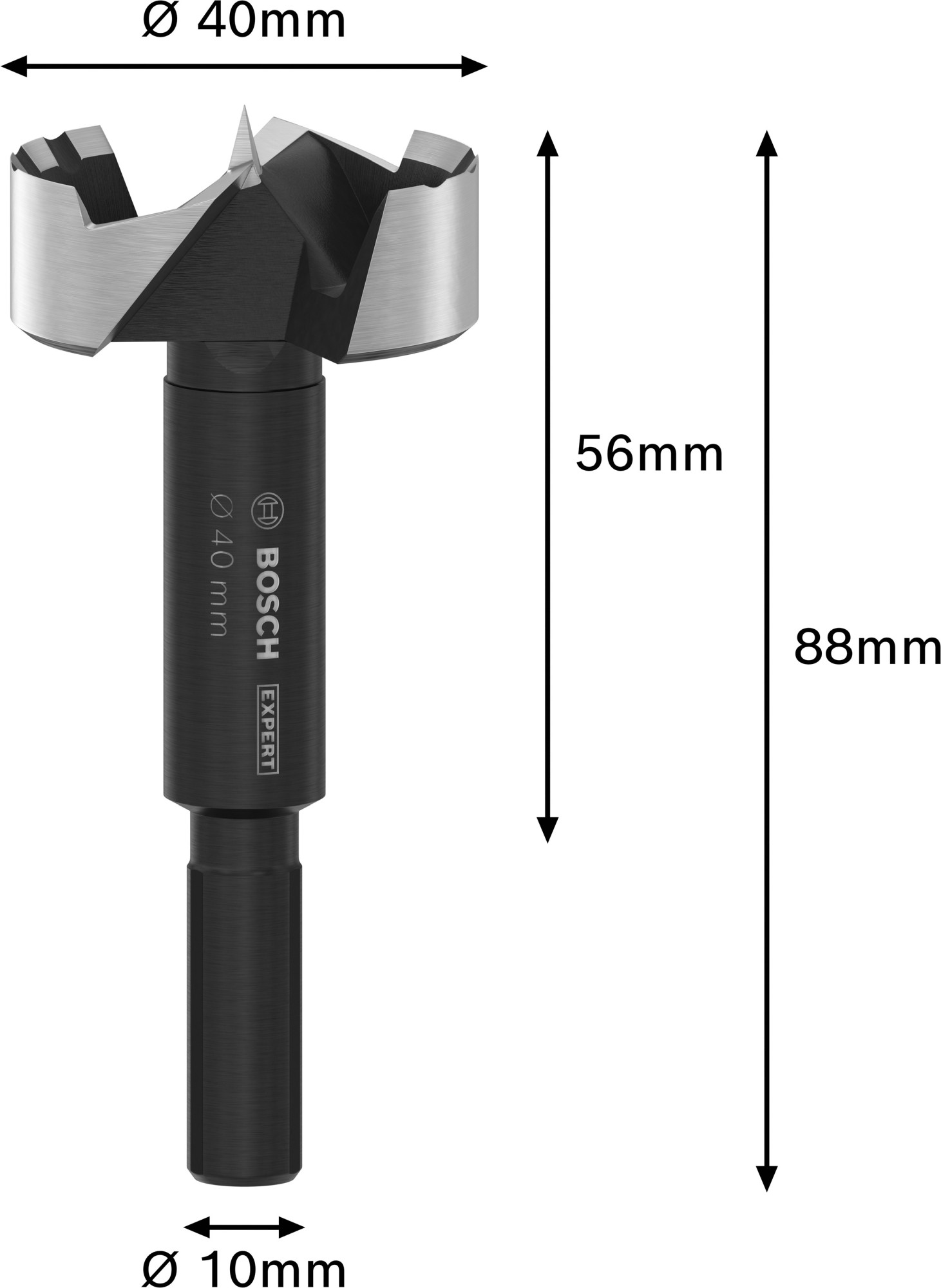 Broca Forstner EXPERT Wood, 40 mm
