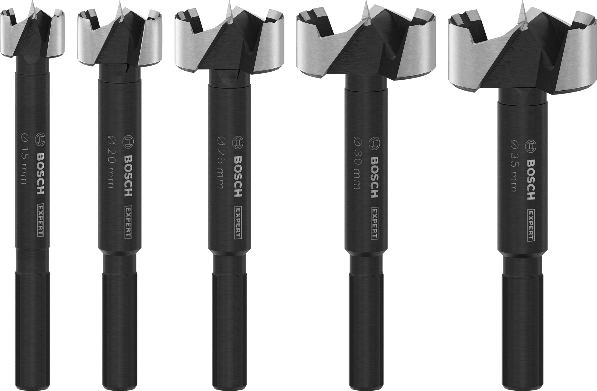 Set de brocas Forstner EXPERT Wood, 5 unidades