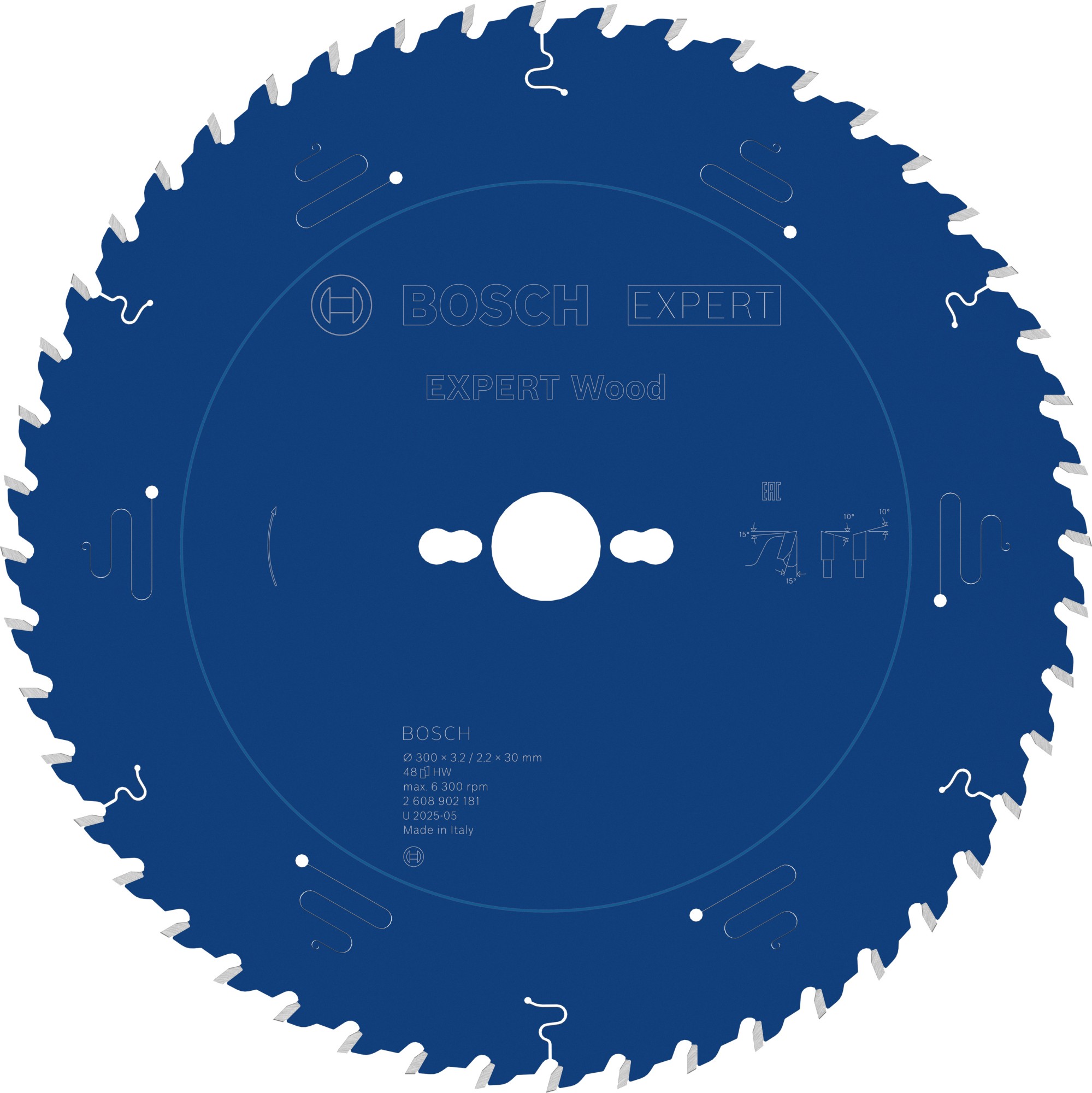 Hoja de sierra circular EXPERT Wood, 300 x 3,2/2,2 x 30 mm, T48