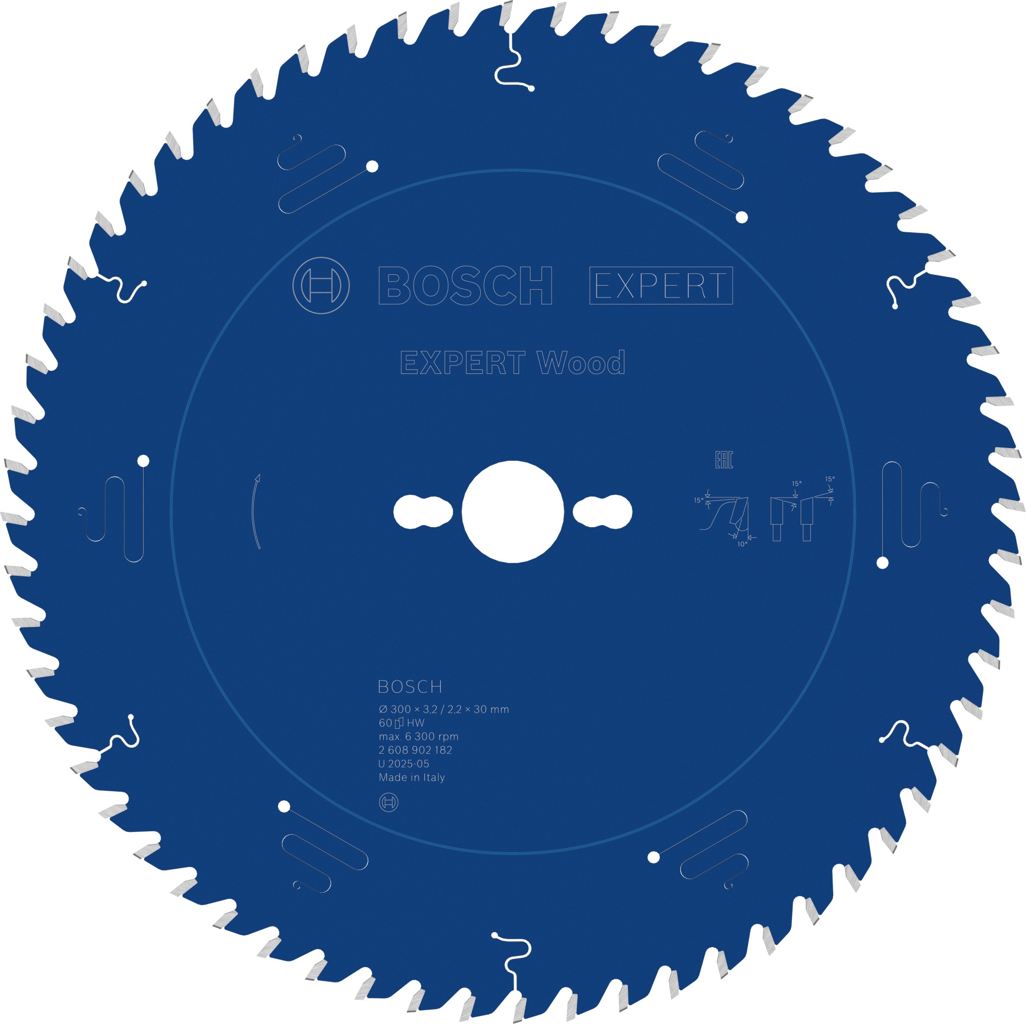Hoja de sierra circular EXPERT Wood, 300 x 3,2/2,2 x 30 mm, T60