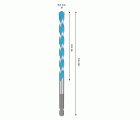 Broca EXPERT HEX-9 Multi Construction, 8x90x150