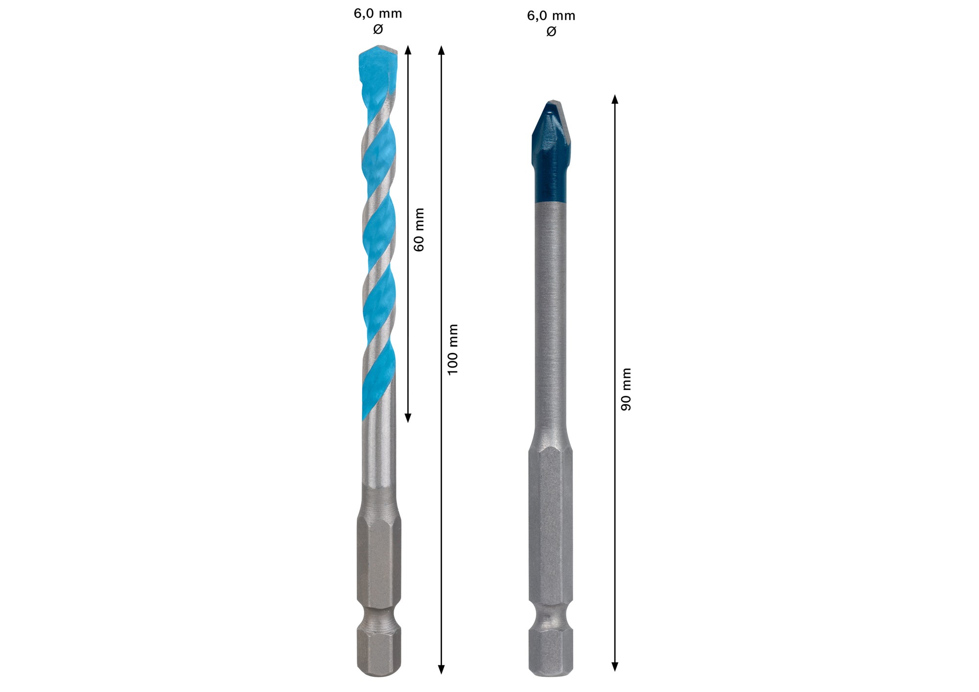 Set EXPERT HEX-9 Hard Ceramic y HEX-9 Multi Construction, 6 mm, 2 unidades