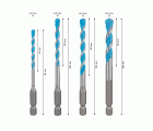 Set de brocas EXPERT HEX-9 Multi Construction, 4 x 45 x 90 mm; 5 x 50 x 100 mm; 6 x 60 x 100 mm; 8 x 50 x 100 mm, 4 unidades