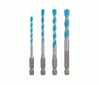 Set de brocas EXPERT HEX-9 Multi Construction, 4 x 45 x 90 mm; 5 x 50 x 100 mm; 6 x 60 x 100 mm; 8 x 50 x 100 mm, 4 unidades