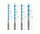 Set de brocas EXPERT HEX-9 Multi Construction, 5,5 x 60 x 100 mm; 6 x 60 x 100 mm; 7 x 60 x 100 m; 8 x 50 x 100 mm, 4 unidades