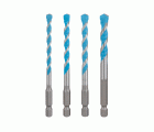 Set de brocas EXPERT HEX-9 Multi Construction, 5,5 x 60 x 100 mm; 6 x 60 x 100 mm; 7 x 60 x 100 m; 8 x 50 x 100 mm, 4 unidades