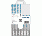 Set de brocas EXPERT HEX-9 Multi Construction, 5 x 50 x 100 mm; 5,5 x 60 x 100 mm; 5 x 60 x 100 mm; 6 x 90 x 150 mm; 7 x 90 x 150 mm; 8 x 90 x 150 mm; 10 x 90 x