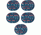 Set de 55 discos de lija para láminas EXPERT O780, 125 mm