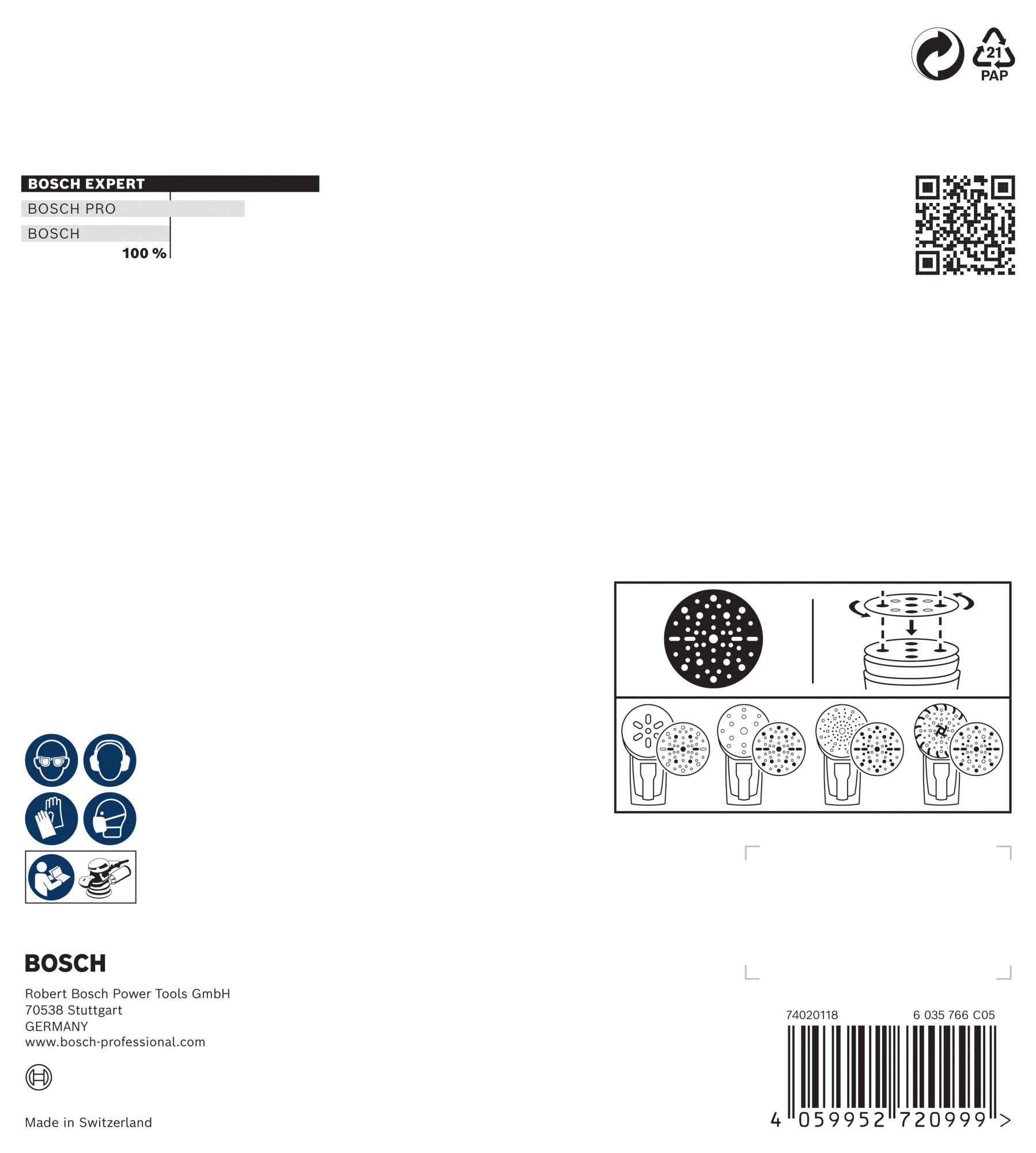 Disco de lija para láminas EXPERT O780, 150 mm, G320