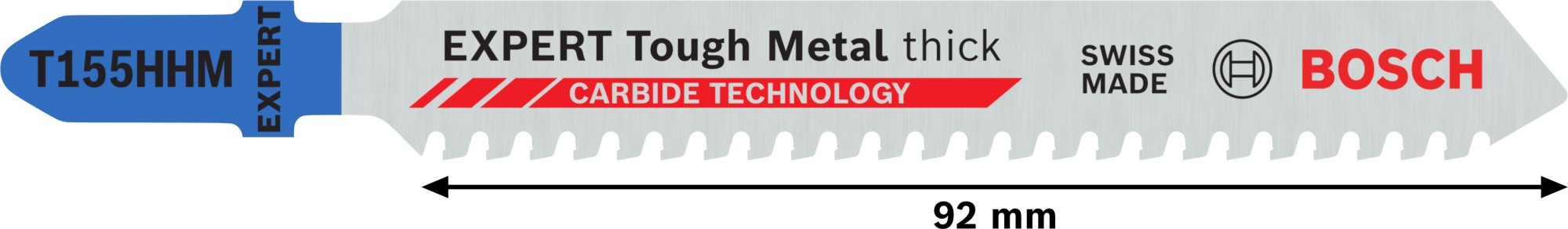 Hoja de sierra de calar EXPERT Tough Metal thick T155HHM, 3 unidades