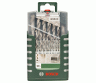 Set de 19 brocas para metal HSS-G, DIN 3381,0; 1,5; 2,0; 2,5; 3,0; 3,5; 4,0; 4,5; 5,0; 5,5; 6,0; 6,5; 7,0; 7,5; 8,0; 8,5; 9,0; 9,5; 10,0 mm