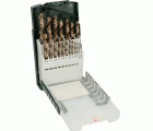 Set de 19 brocas para metal HSS-Co, DIN 338