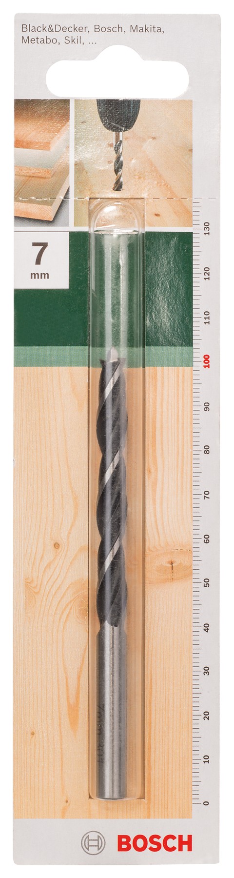 Brocas helicoidales para maderaD = 7,0 mm; L = 100 mm