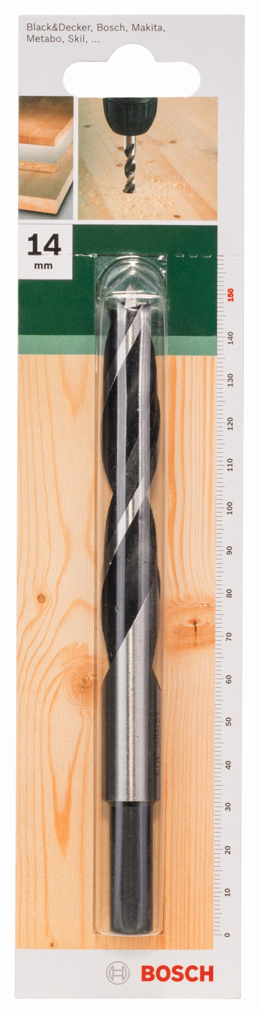 Brocas helicoidales para maderaD = 14,0 mm; L = 150 mm