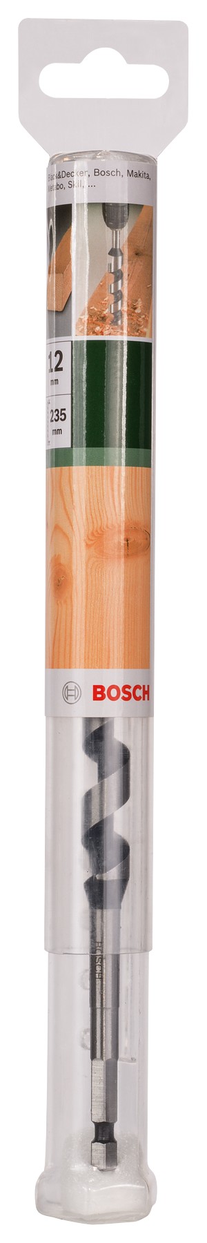 Broca salomónica para madera, hexagonalD = 12,0 mm; L = 235 mm