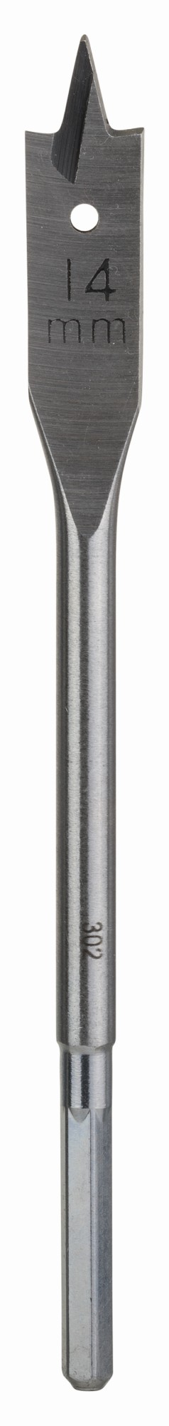 Broca fresadora plana, hexagonal